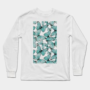 Butterfly Pattern Long Sleeve T-Shirt